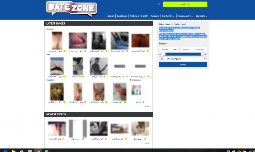 DateZone.com screencap